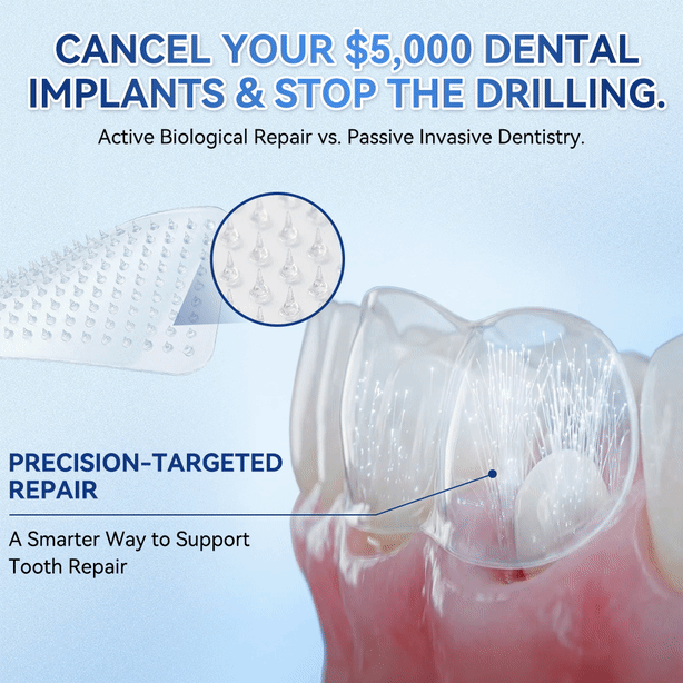 𝑮𝒍𝒊𝒎𝒎𝒆𝒓𝒍𝒚® 🌲 Tideglusib Fast‑Dissolving Tooth & Gum Repair Oral Strips(Supports tooth repair and helps relieve gum discomfort and other common oral concerns)